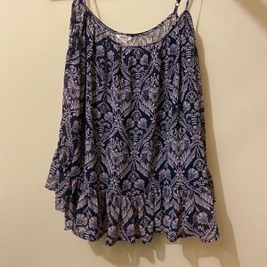 Open shoulder blouse